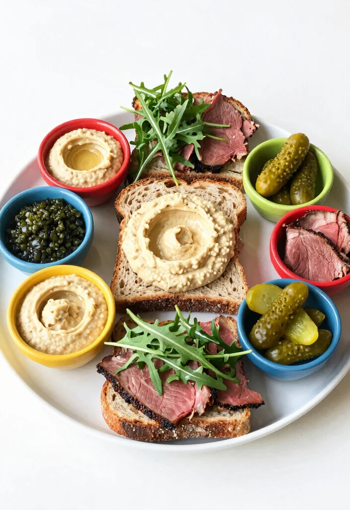 16 Sandwich Plating Presentation Ideas That Elevate Simple Meals - 3. The Deconstructed Delight 1