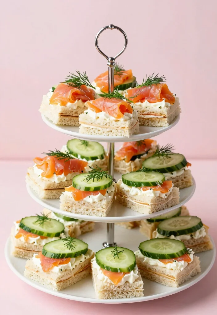 16 Sandwich Plating Presentation Ideas That Elevate Simple Meals - 7. Fancy Finger Sandwiches 1