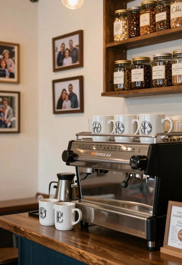 16 Spring Coffee Bar Ideas With Fresh Seasonal Decor - 16. Personalized Touches 1