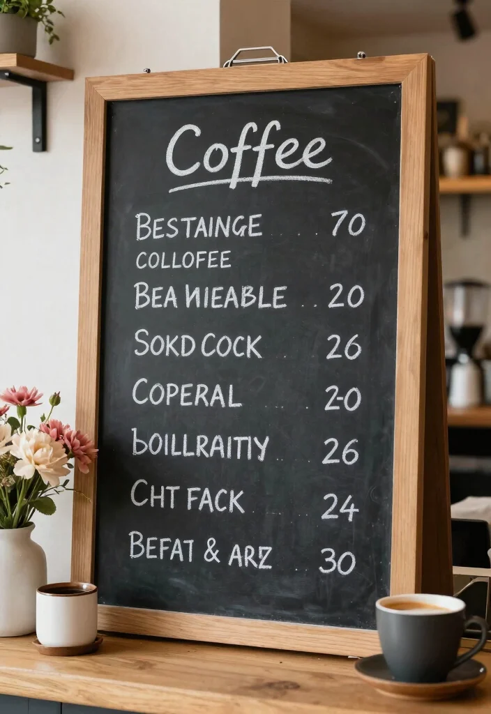 16 Spring Coffee Bar Ideas With Fresh Seasonal Decor - 9. Handwritten Menus 1