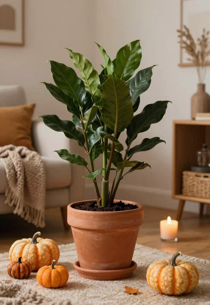 16 ZZ Plant Decor Ideas With Modern Green Vibes 42 16 ZZ Plant Decor Ideas With Modern Green Vibes - 12. Seasonal Styling 1