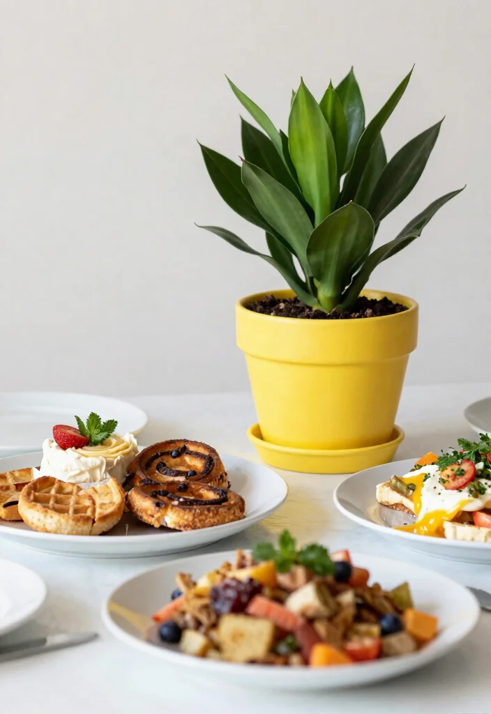 16 ZZ Plant Decor Ideas With Modern Green Vibes 43 16 ZZ Plant Decor Ideas With Modern Green Vibes - 13. Dining Brunch Vibes 1