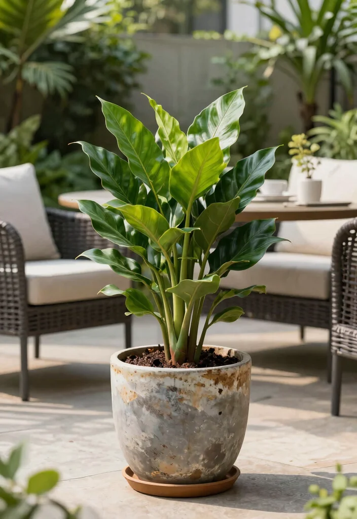 16 ZZ Plant Decor Ideas With Modern Green Vibes 55 16 ZZ Plant Decor Ideas With Modern Green Vibes - 15. Outdoor Transition 1