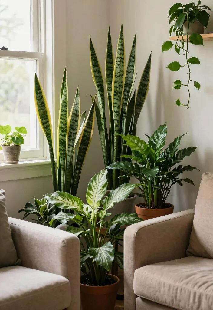 16 ZZ Plant Decor Ideas With Modern Green Vibes 15 16 ZZ Plant Decor Ideas With Modern Green Vibes - 5. Layered Greenery 1