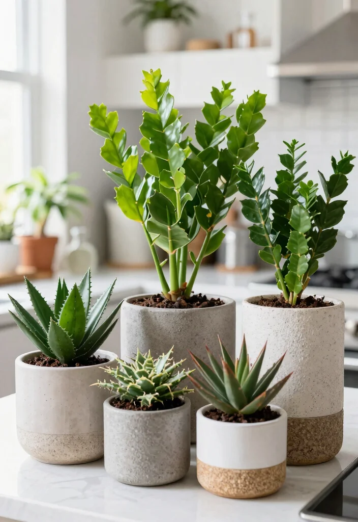 16 ZZ Plant Decor Ideas With Modern Green Vibes 29 16 ZZ Plant Decor Ideas With Modern Green Vibes - 9. Repurposed Containers 1