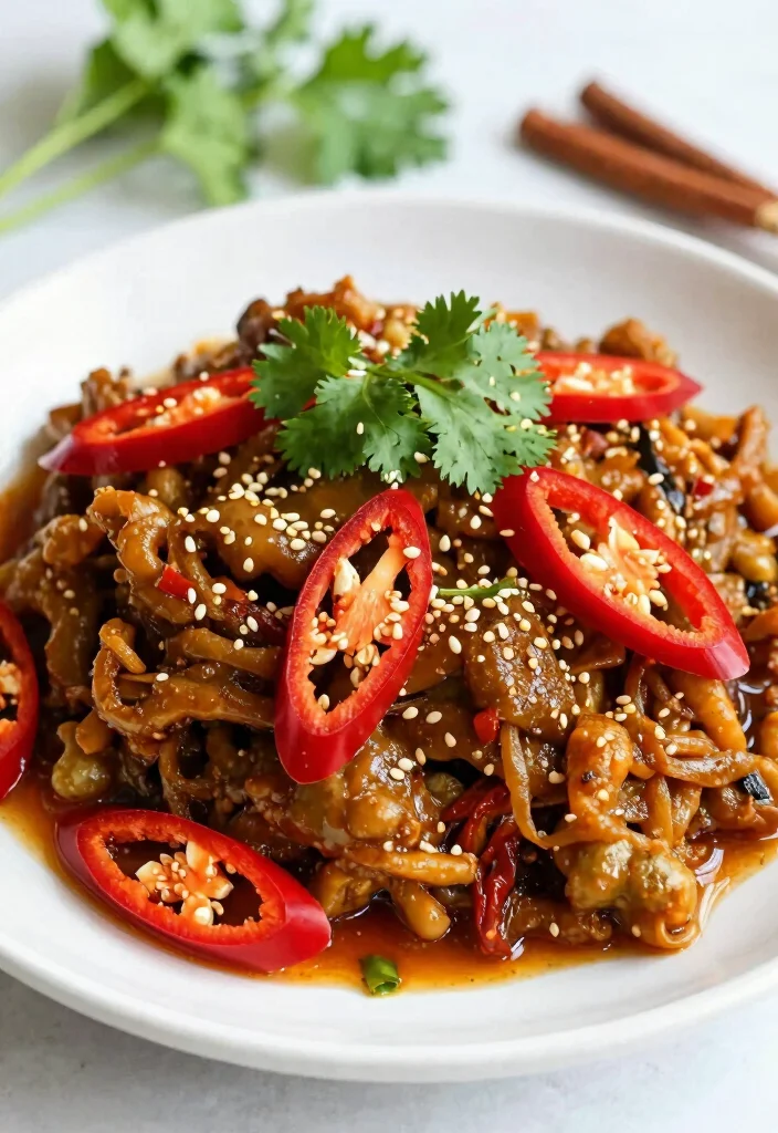 17 Adobo Plating Ideas With Authentic Flair - 12. Spice and Herb Garnishes 1