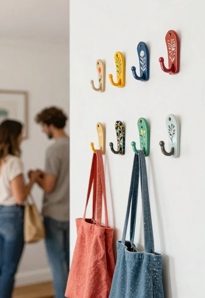 17 Couple Pottery Painting Ideas for a Cute Date Night 67 17 Couple Pottery Painting Ideas for a Cute Date Night - 17. Customizable Wall Hooks 1