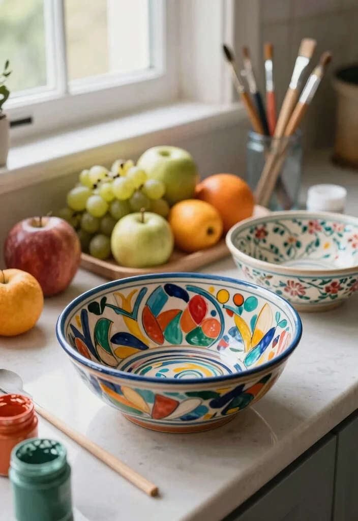 17 Couple Pottery Painting Ideas for a Cute Date Night 25 17 Couple Pottery Painting Ideas for a Cute Date Night - 5. Decorative Bowls 1