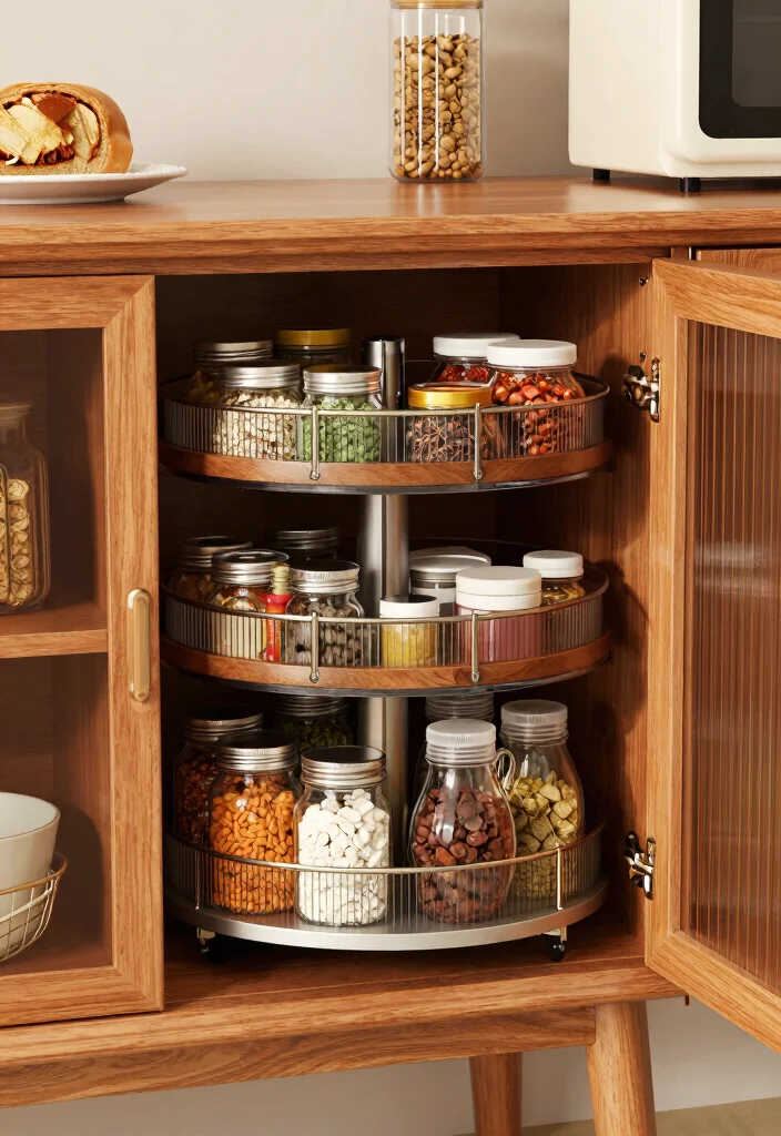 17 Kitchen Cabinet Organization 2026 Trending Ideas That Maximize Storage - 8. Twist and Turn Carousel Organizers 1
