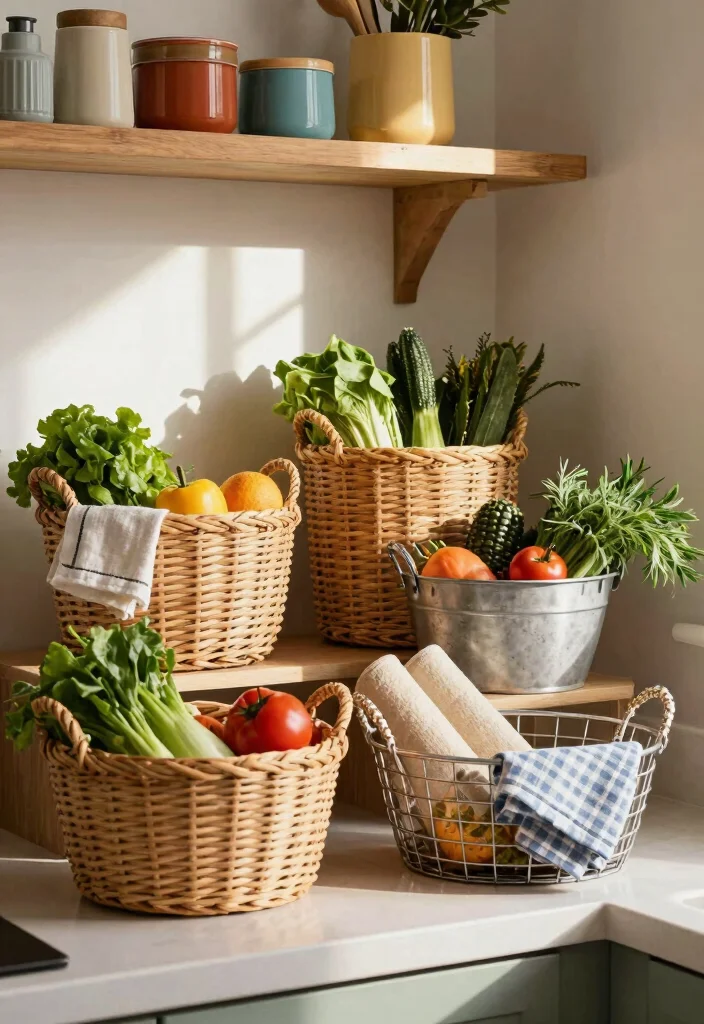 17 Kitchen Storage Organization Small Space Ideas That Save Room 17 17 Kitchen Storage Organization Small Space Ideas That Save Room - 7. Use Baskets for Easy Access 1