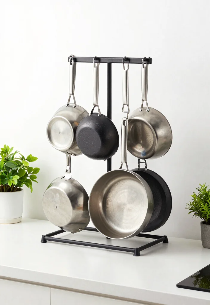 17 Kitchen Storage Organization Small Space Ideas That Save Room 18 17 Kitchen Storage Organization Small Space Ideas That Save Room - 8. Hang Pots and Pans 1