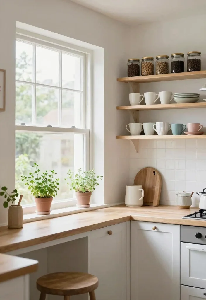 17 Kitchen With Coffee Bar Ideas That Elevate Your Space 6 17 Kitchen With Coffee Bar Ideas That Elevate Your Space - 6. Bright and Airy Coffee Space 1