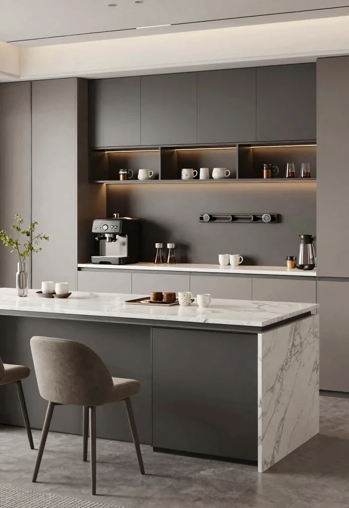 17 Kitchen With Coffee Bar Ideas That Elevate Your Space 8 17 Kitchen With Coffee Bar Ideas That Elevate Your Space - 8. Integrated Coffee Bar in Kitchen Islands 1