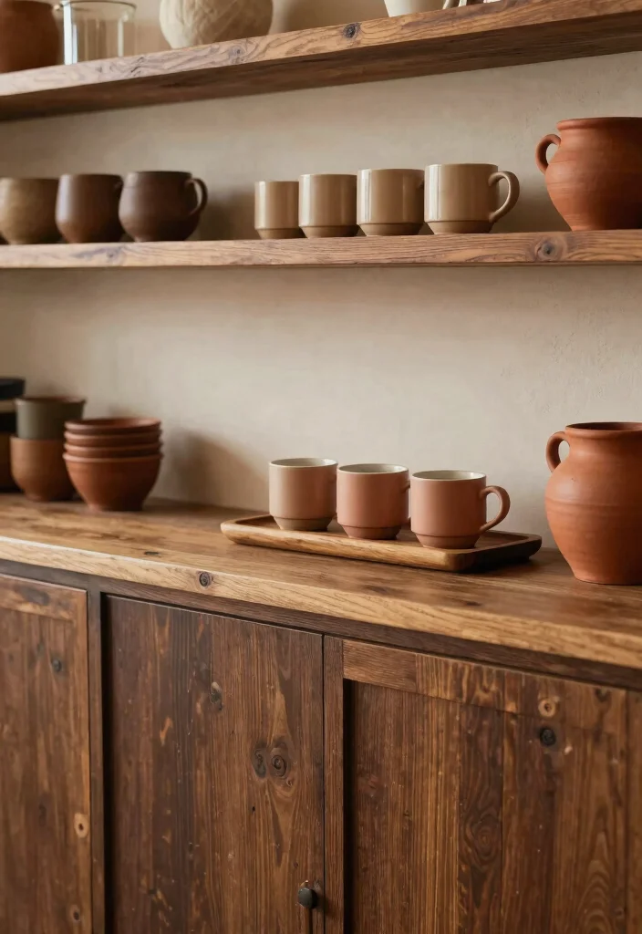 17 Kitchen With Coffee Bar Ideas That Elevate Your Space 19 17 Kitchen With Coffee Bar Ideas That Elevate Your Space - 9. Warm, Earthy Color Palette 1