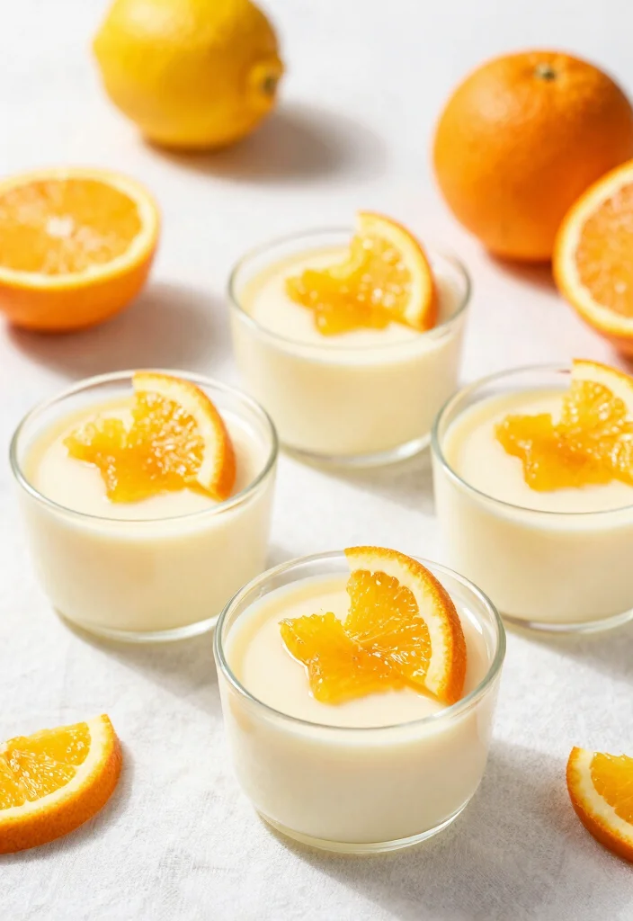 17 Panna Cotta Plating Ideas With Beautiful Presentation - 3. Citrus Burst 1