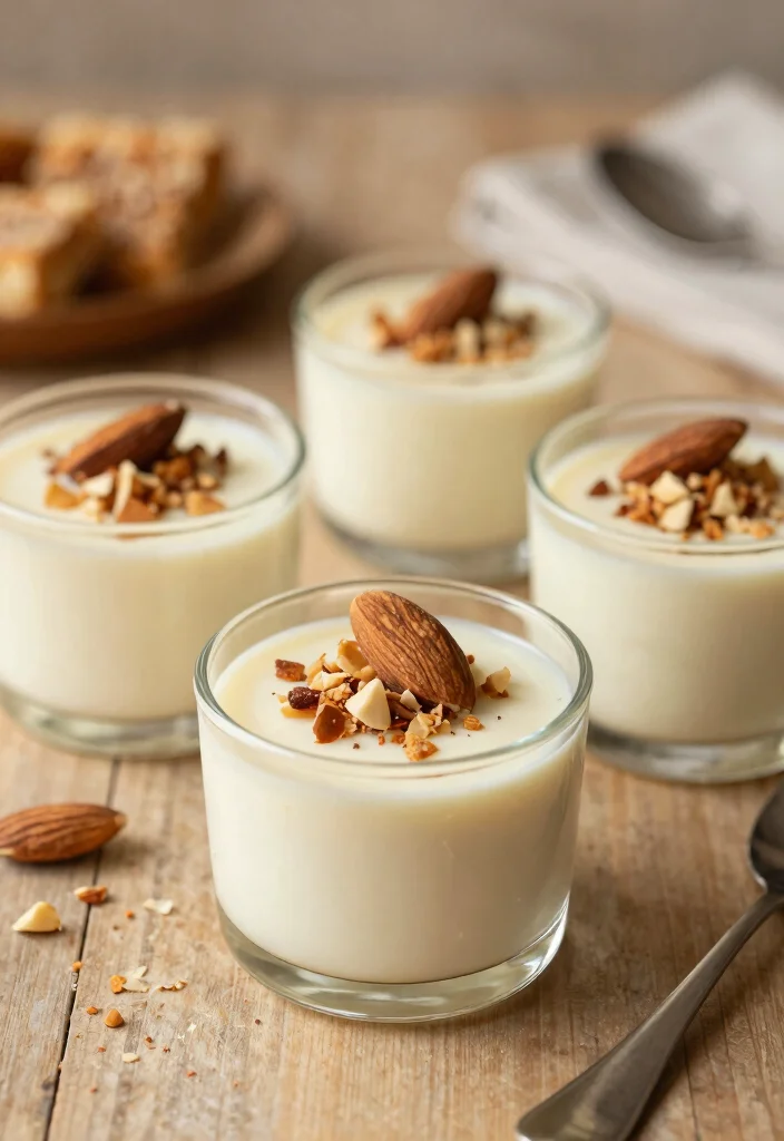 17 Panna Cotta Plating Ideas With Beautiful Presentation - 9. Nutty Bliss 1