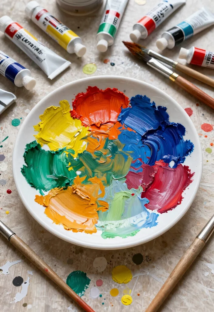 17 Pottery Painting Ideas Trinket Dish That Look Adorable - 15. Textured Brush Strokes 1