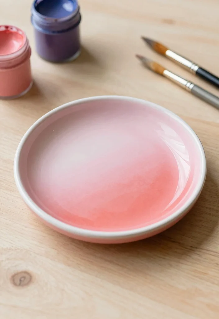 17 Pottery Painting Ideas Trinket Dish That Look Adorable - 3. Ombre Charm 1