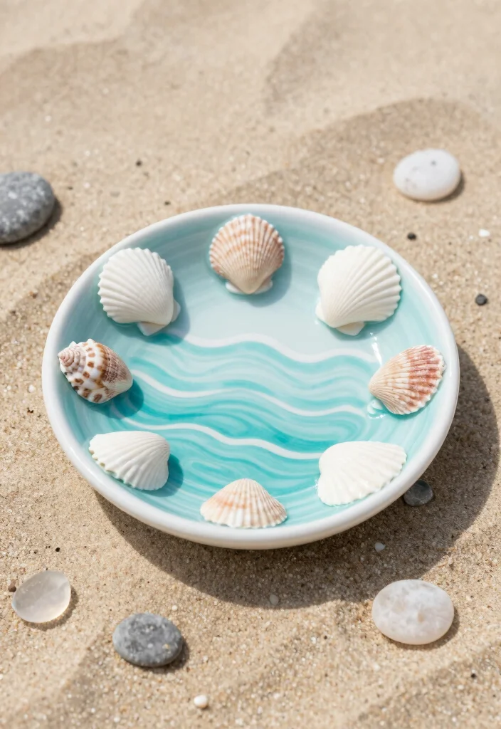 17 Pottery Painting Ideas Trinket Dish That Look Adorable - 6. Sea-Inspired Splendor 1