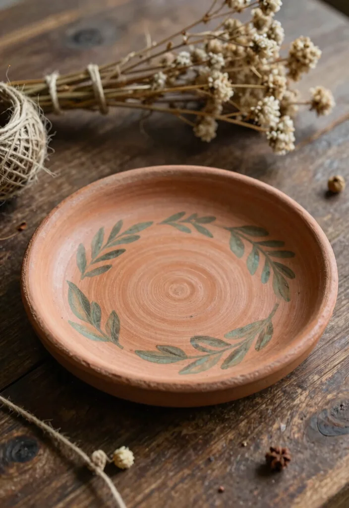 17 Pottery Painting Ideas Trinket Dish That Look Adorable - 7. Rustic Charm 1