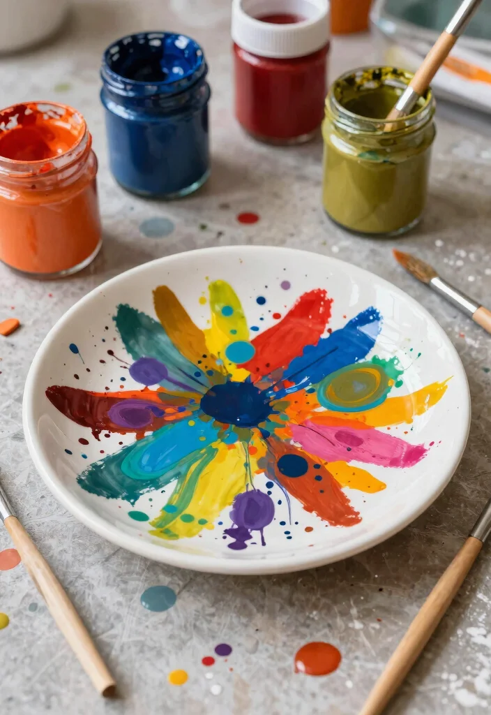 17 Pottery Painting Ideas Trinket Dish That Look Adorable - 9. Artistic Abstracts 1