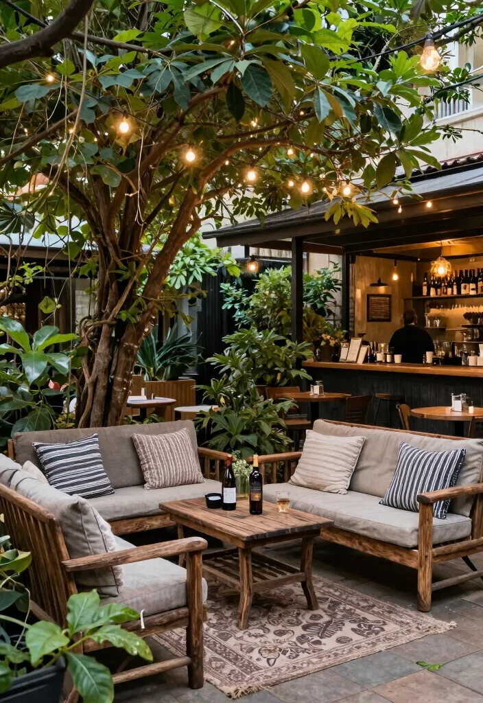 17 Wine and Coffee Bar Ideas for the Ultimate Entertaining Space - 13. Inviting Outdoor Space 1