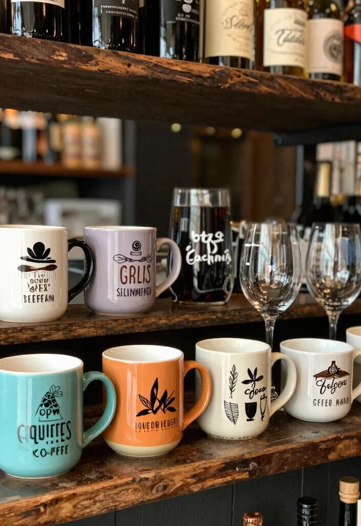 17 Wine and Coffee Bar Ideas for the Ultimate Entertaining Space - 15. Personalized Drinkware 1