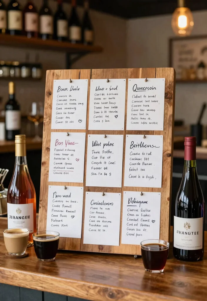 17 Wine and Coffee Bar Ideas for the Ultimate Entertaining Space - 16. Wine and Coffee Pairing Board 1