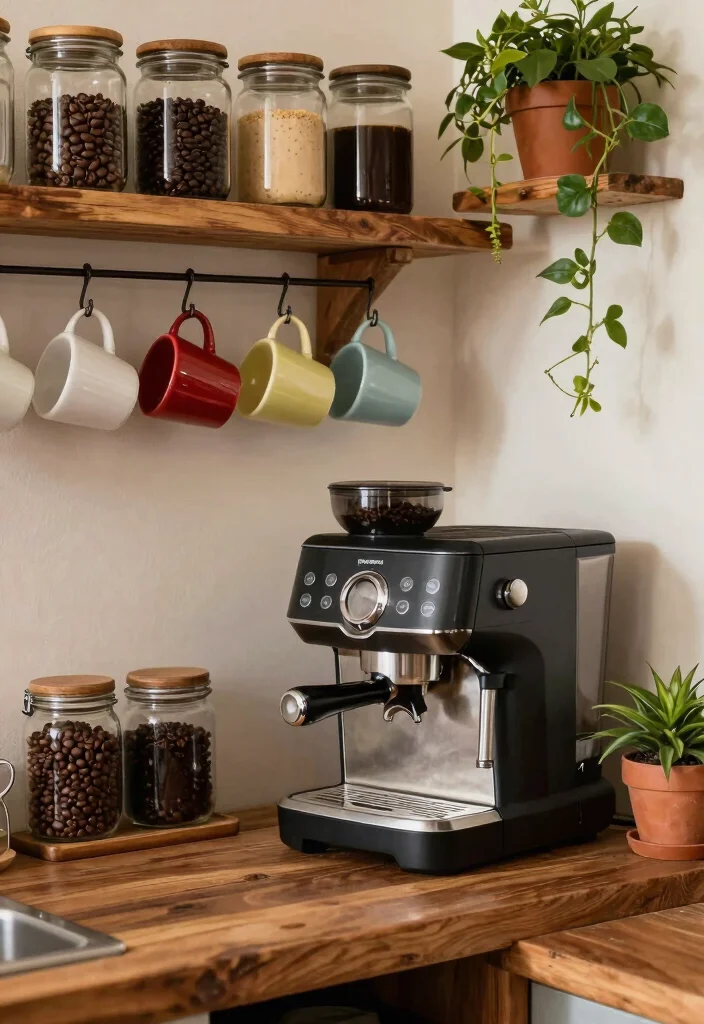 17 Wine and Coffee Bar Ideas for the Ultimate Entertaining Space - 2. Coffee Station Corner 1