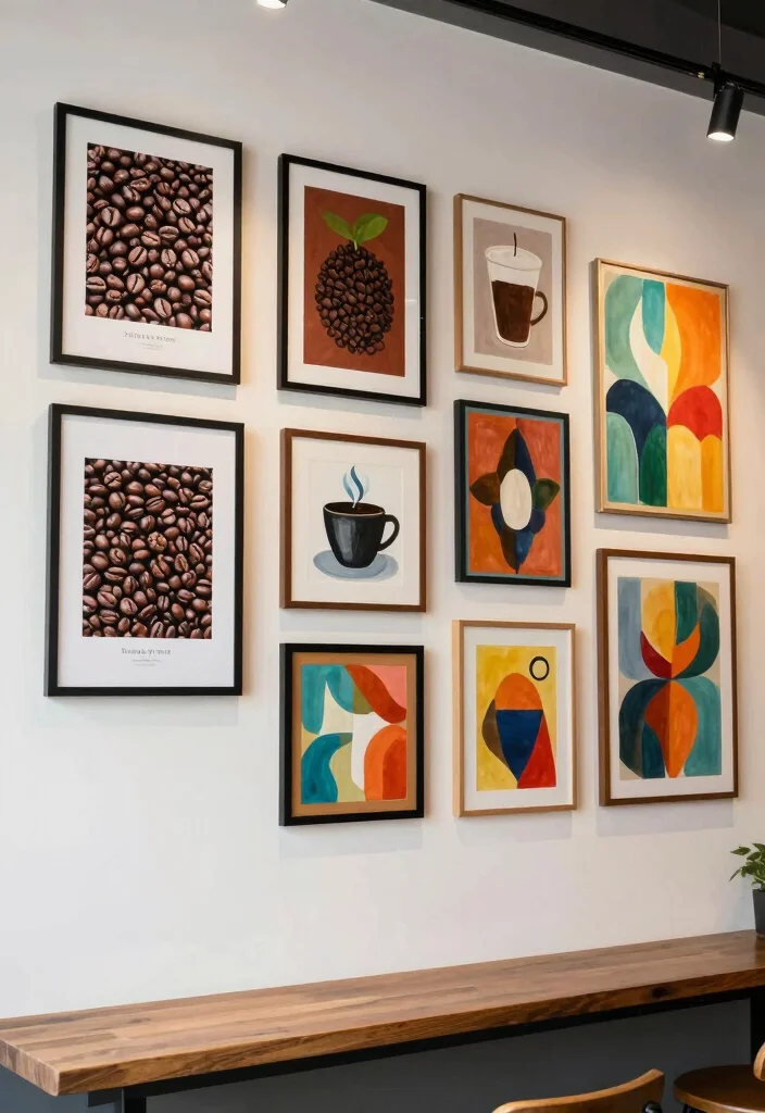 18 Bohemian Coffee Bar Ideas With Relaxed Chic Style 32 18 Bohemian Coffee Bar Ideas With Relaxed Chic Style - 12. Creative Coffee Art Display 1