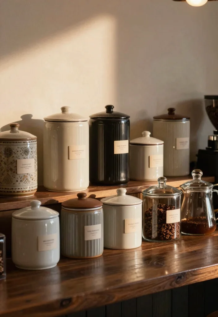 18 Bohemian Coffee Bar Ideas With Relaxed Chic Style 56 18 Bohemian Coffee Bar Ideas With Relaxed Chic Style - 16. Stylish Coffee Canisters 1