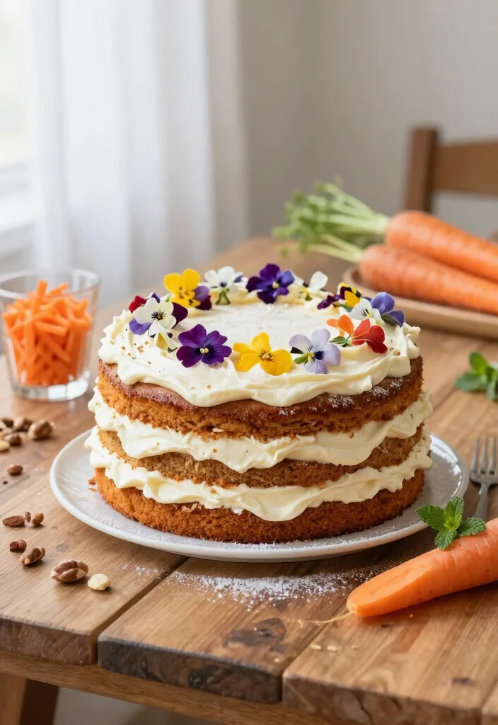 18 Carrot Cake Plating Ideas With Sweet Finishing Touch - 1. Naked Carrot Cake 1