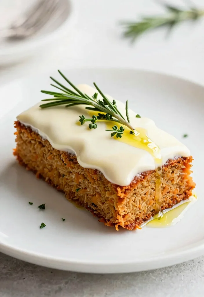 18 Carrot Cake Plating Ideas With Sweet Finishing Touch - 15. Savory Herb Infusion 1