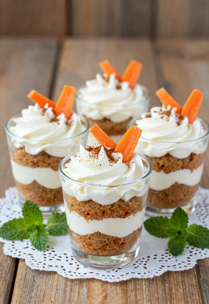 18 Carrot Cake Plating Ideas With Sweet Finishing Touch - 7. Carrot Cake Parfaits 1