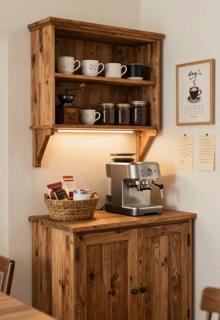 18 Coffee Bar Cabinets Built Ins Ideas With Custom Style 1 18 Coffee Bar Cabinets Built Ins Ideas With Custom Style - 1. Cozy Corner Coffee Bar 1