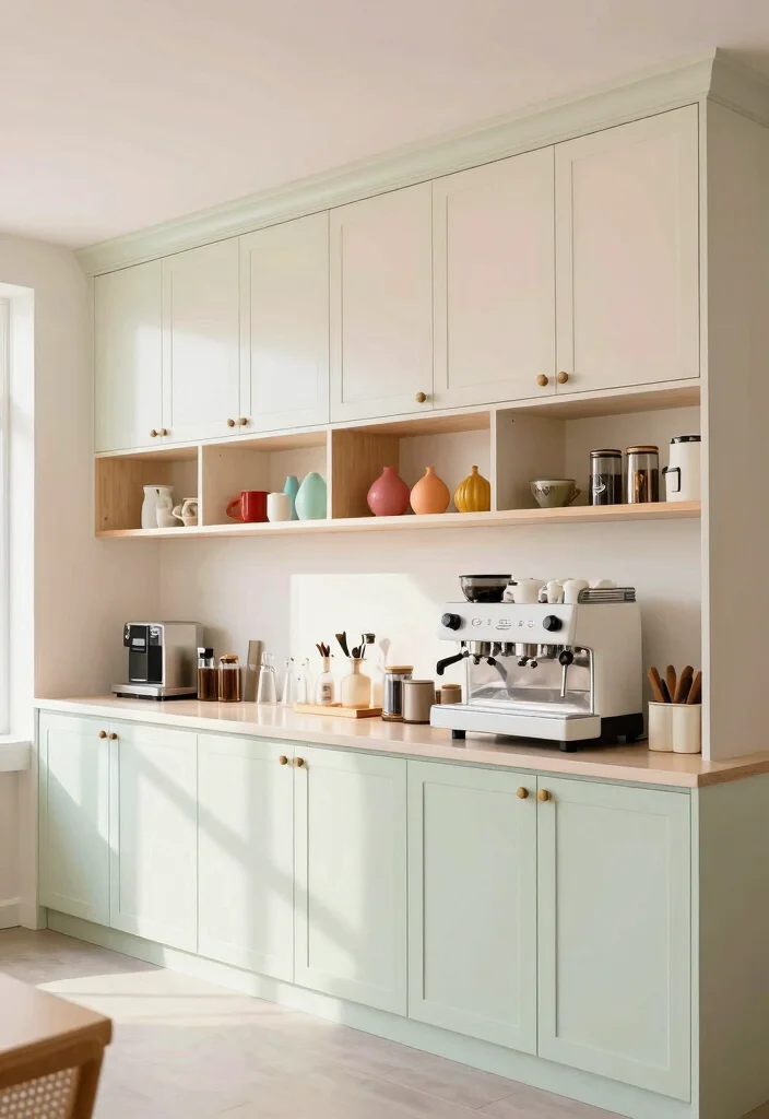 18 Coffee Bar Cabinets Built Ins Ideas With Custom Style 53 18 Coffee Bar Cabinets Built Ins Ideas With Custom Style - 13. Bright and Airy Coffee Bar 1