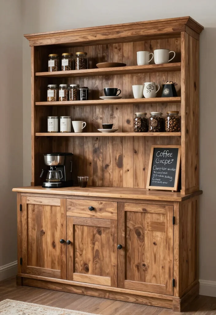 18 Coffee Bar Cabinets Built Ins Ideas With Custom Style 54 18 Coffee Bar Cabinets Built Ins Ideas With Custom Style - 14. Farmhouse Pantry Coffee Station 1