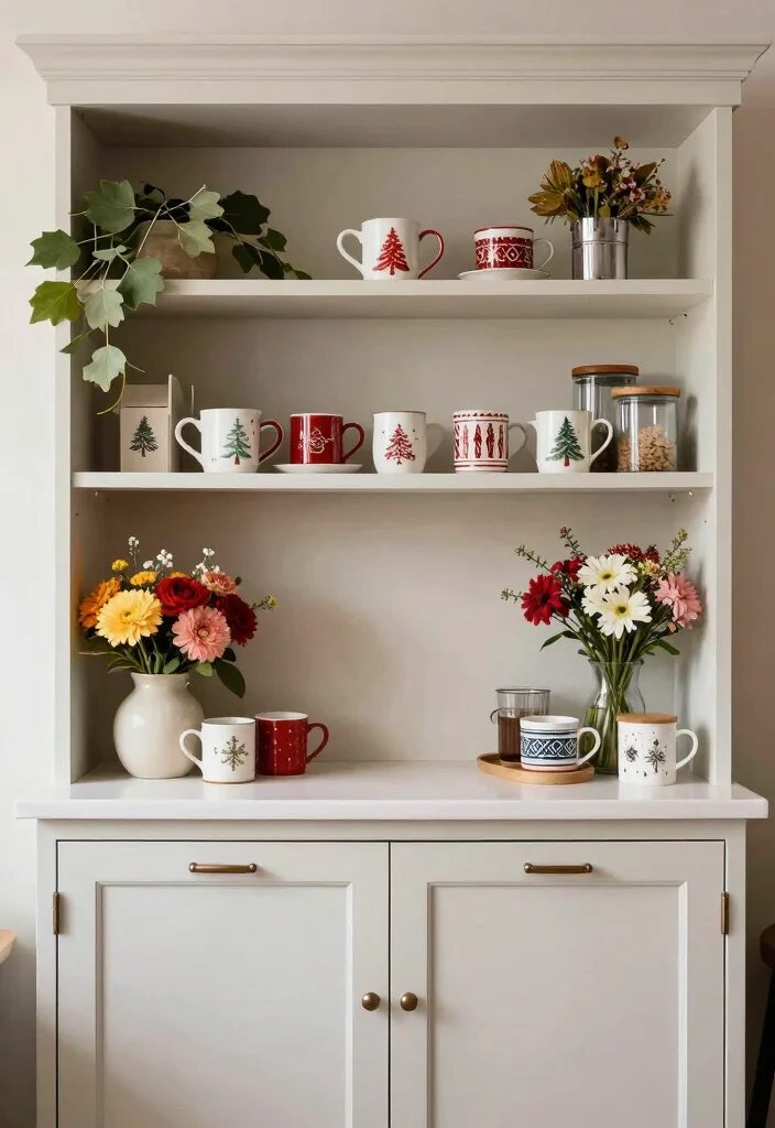 18 Coffee Bar Cabinets Built Ins Ideas With Custom Style 68 18 Coffee Bar Cabinets Built Ins Ideas With Custom Style - 18. Seasonal Decor for Your Coffee Bar 1