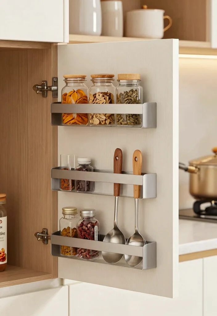 18 Kitchen Cabinets Organization Ideas for a Tidy Space 54 18 Kitchen Cabinets Organization Ideas for a Tidy Space - 14. Use Door Space Wisely 1