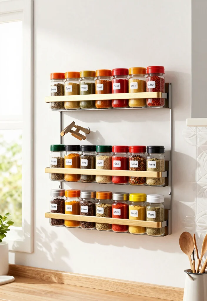 18 Kitchen Cabinets Organization Ideas for a Tidy Space 4 18 Kitchen Cabinets Organization Ideas for a Tidy Space - 4. Magnetic Spice Racks 1