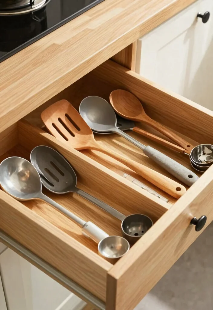 18 Kitchen Cabinets Organization Ideas for a Tidy Space 17 18 Kitchen Cabinets Organization Ideas for a Tidy Space - 7. Drawer Organizers for Utensils 1