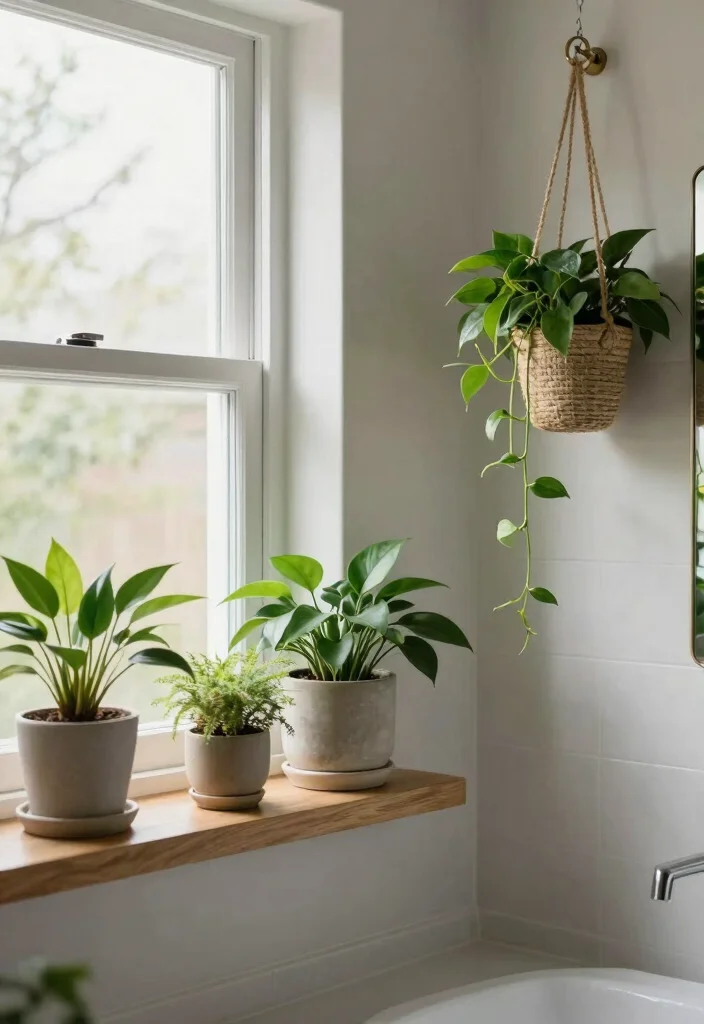 18 Money Plant Decor 2026 Trending Ideas That Refresh Any Room - 12. Money Plant in a Bathroom 1