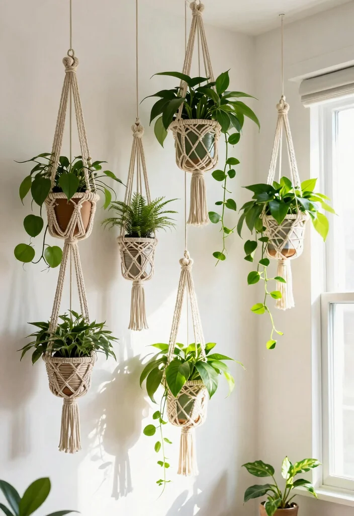 18 Money Plant Decor 2026 Trending Ideas That Refresh Any Room - 7. Macrame Plant Hangers 1