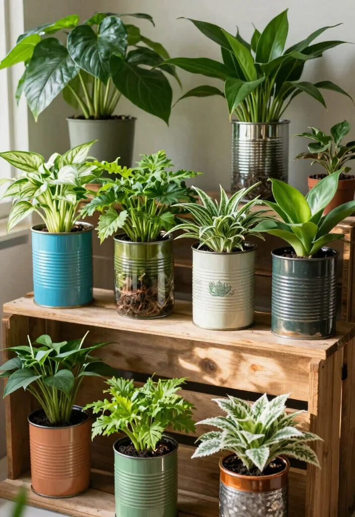 18 Money Plant Decor 2026 Trending Ideas That Refresh Any Room - 9. Money Plant in Recycled Containers 1