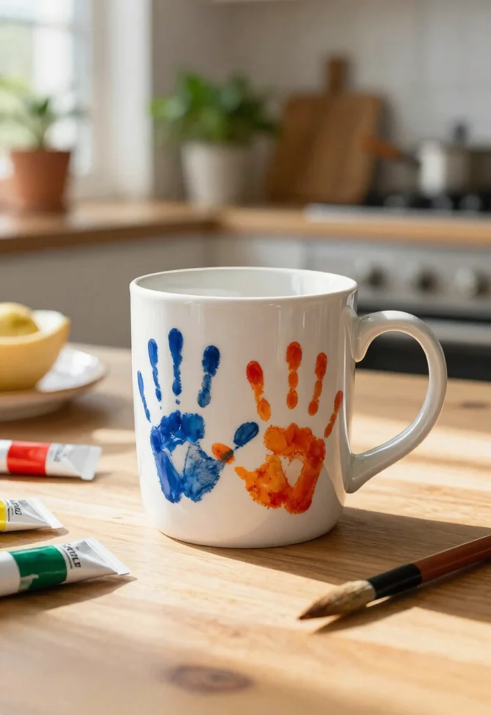 18 Mother’s Day Pottery Painting Ideas With Heartfelt Meaning 1 18 Mother’s Day Pottery Painting Ideas With Heartfelt Meaning - 1. Heartfelt Handprints on Mugs 1