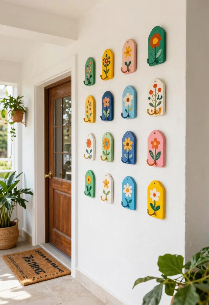 18 Mother’s Day Pottery Painting Ideas With Heartfelt Meaning 36 18 Mother’s Day Pottery Painting Ideas With Heartfelt Meaning - 14. Cheerful Wall Hooks 1