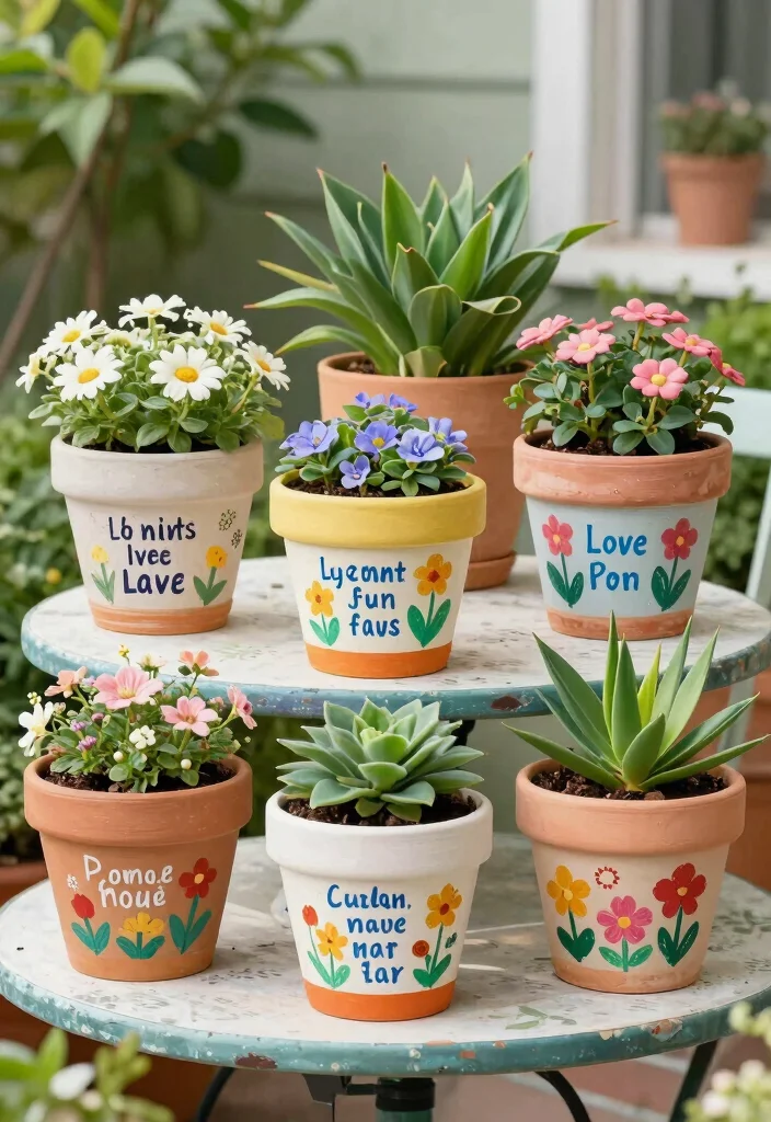 18 Mother’s Day Pottery Painting Ideas With Heartfelt Meaning 13 18 Mother’s Day Pottery Painting Ideas With Heartfelt Meaning - 3. Loving Quote Flower Pots 1