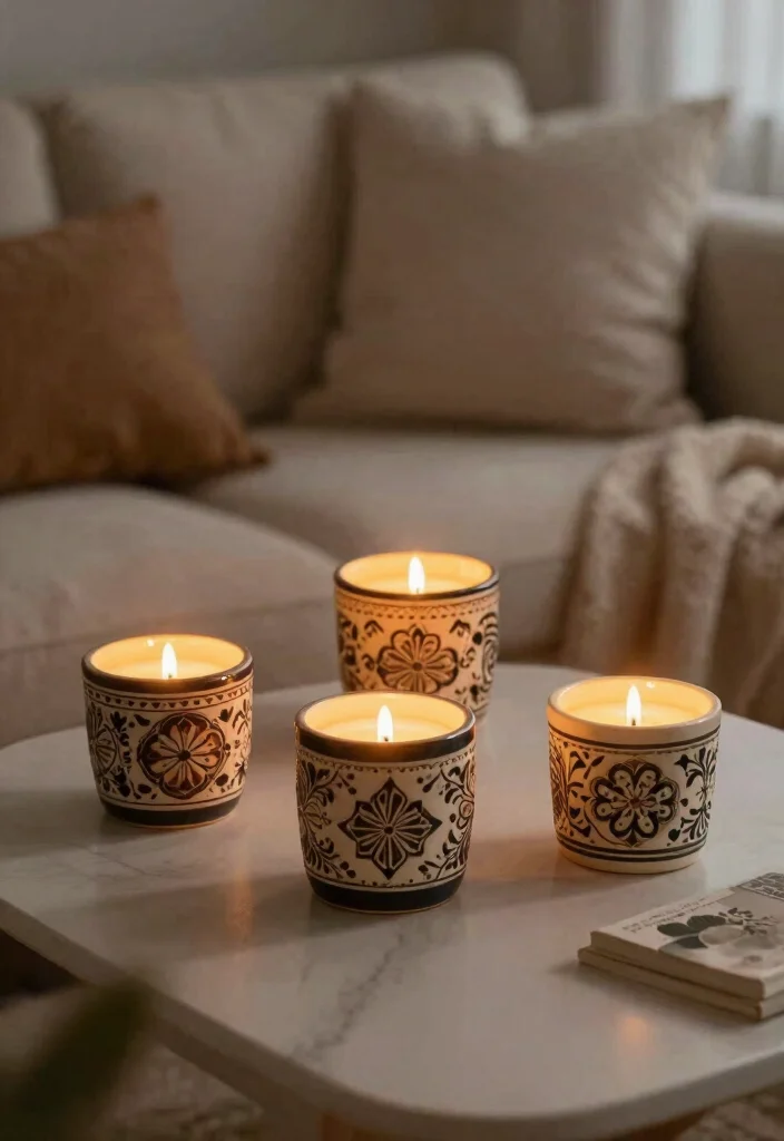 18 Mother’s Day Pottery Painting Ideas With Heartfelt Meaning 19 18 Mother’s Day Pottery Painting Ideas With Heartfelt Meaning - 7. Sweet Scented Candle Holders 1