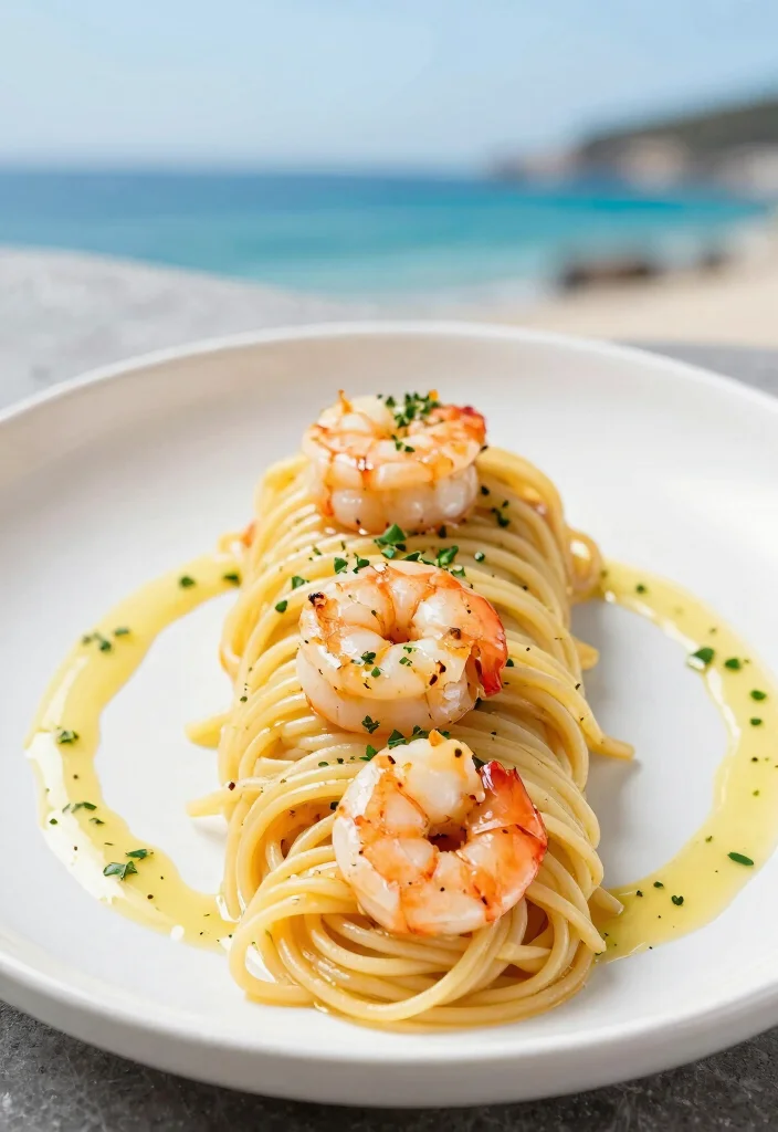 18 Pasta Plating Ideas With Elegant Twirls - 10. Seafood Delight 1