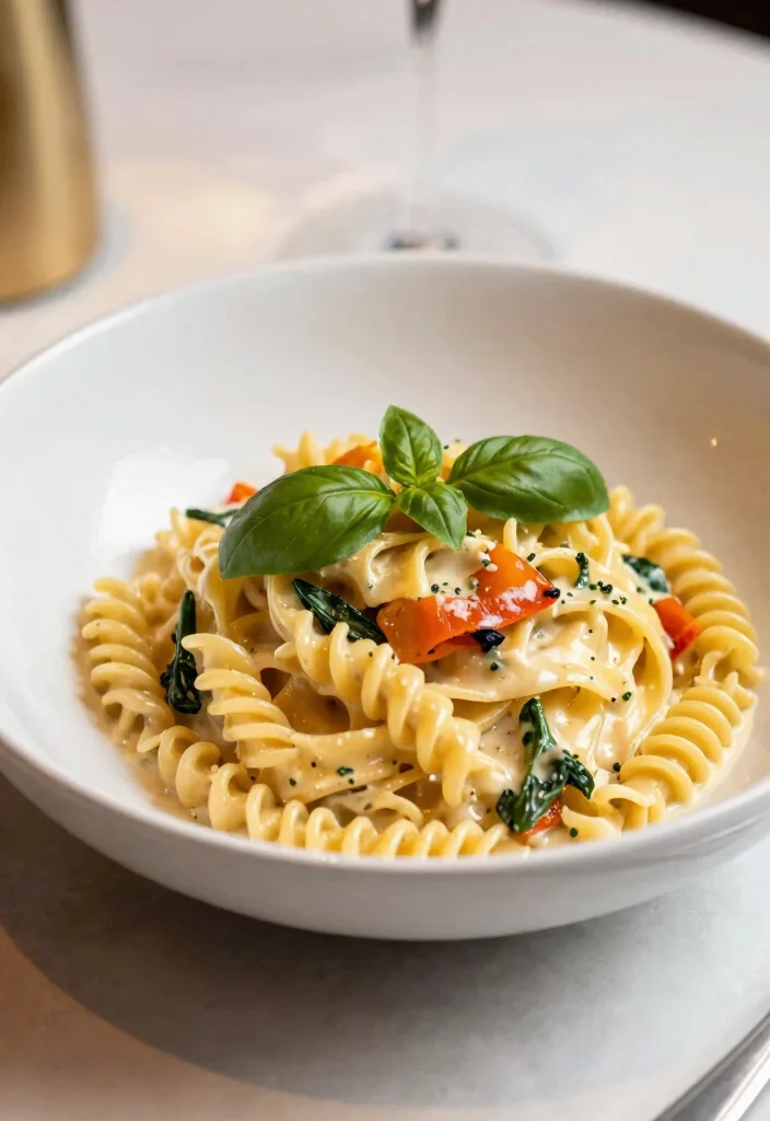 18 Pasta Plating Ideas With Elegant Twirls - 13. Elegant Bowls 1